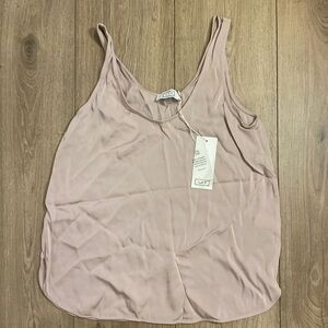 NWT AYR | Light Pink Silk Tank Top Blouse | Size 0